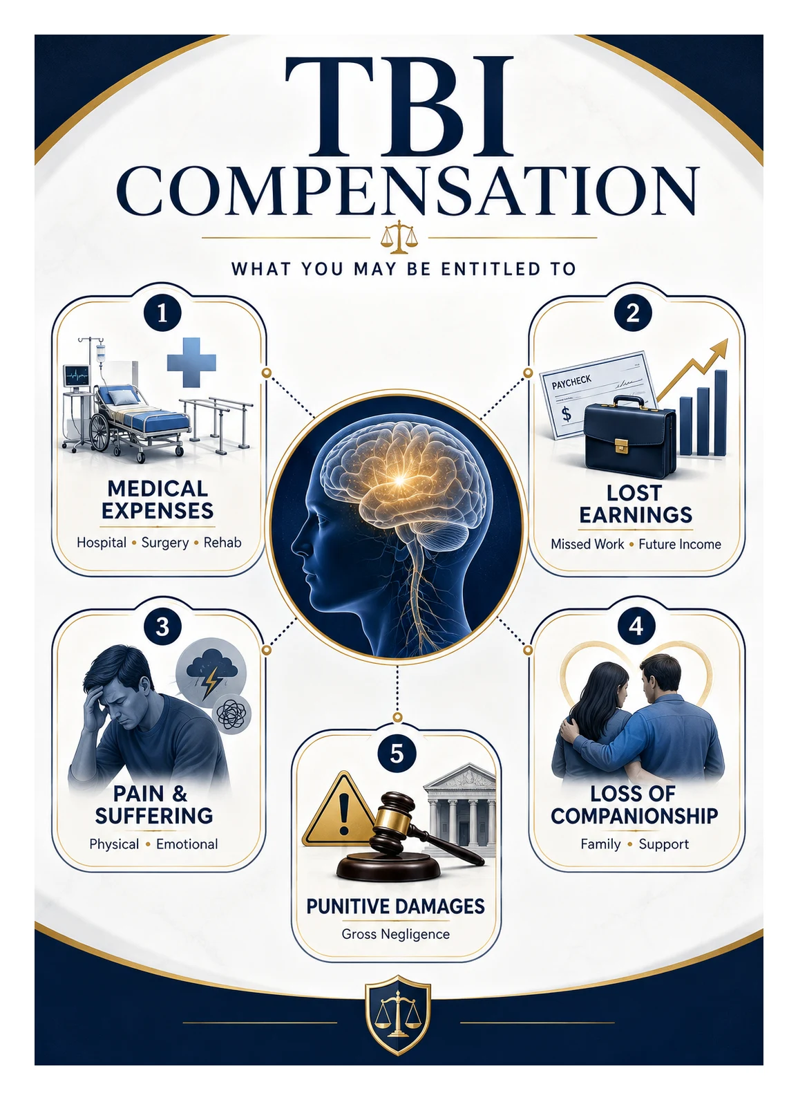 Infographic: TBI compensation categories
