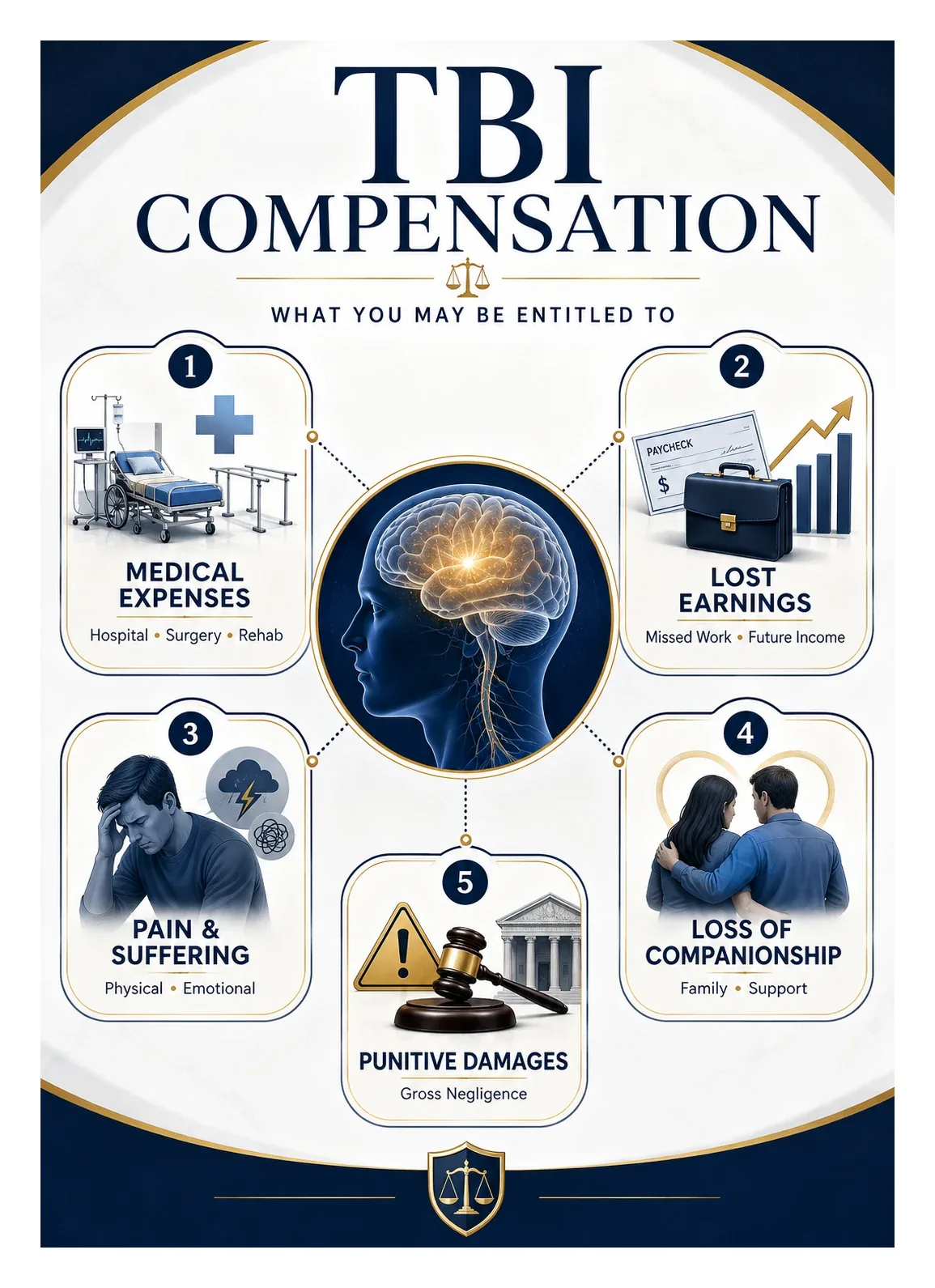 Infographic: TBI compensation categories