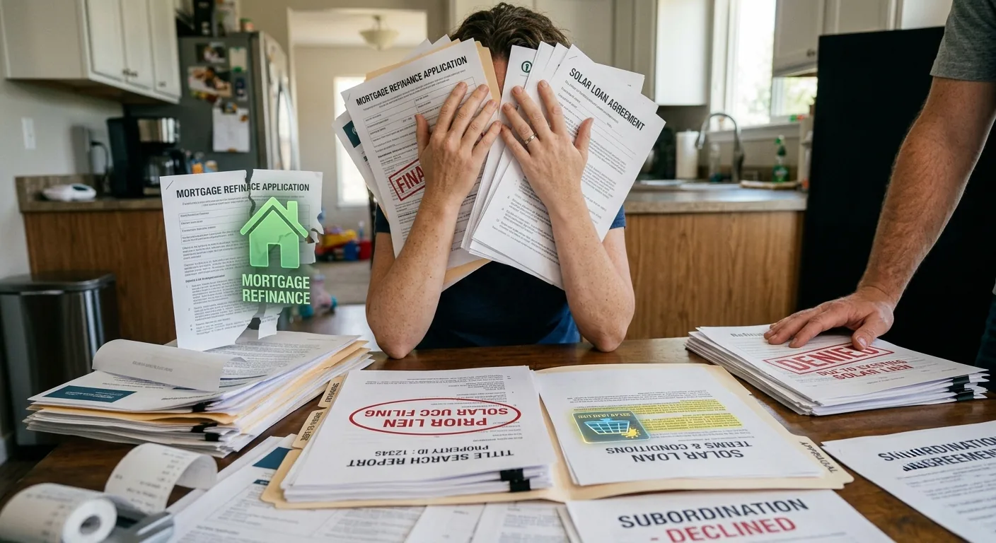 Solar Loan Blocking Mortgage Refinance: 7 Traps Explained