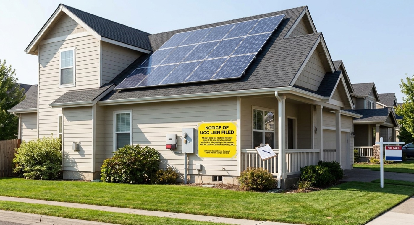 Why Did a Solar Company File a UCC Lien Without Telling Me? Is That Legal?