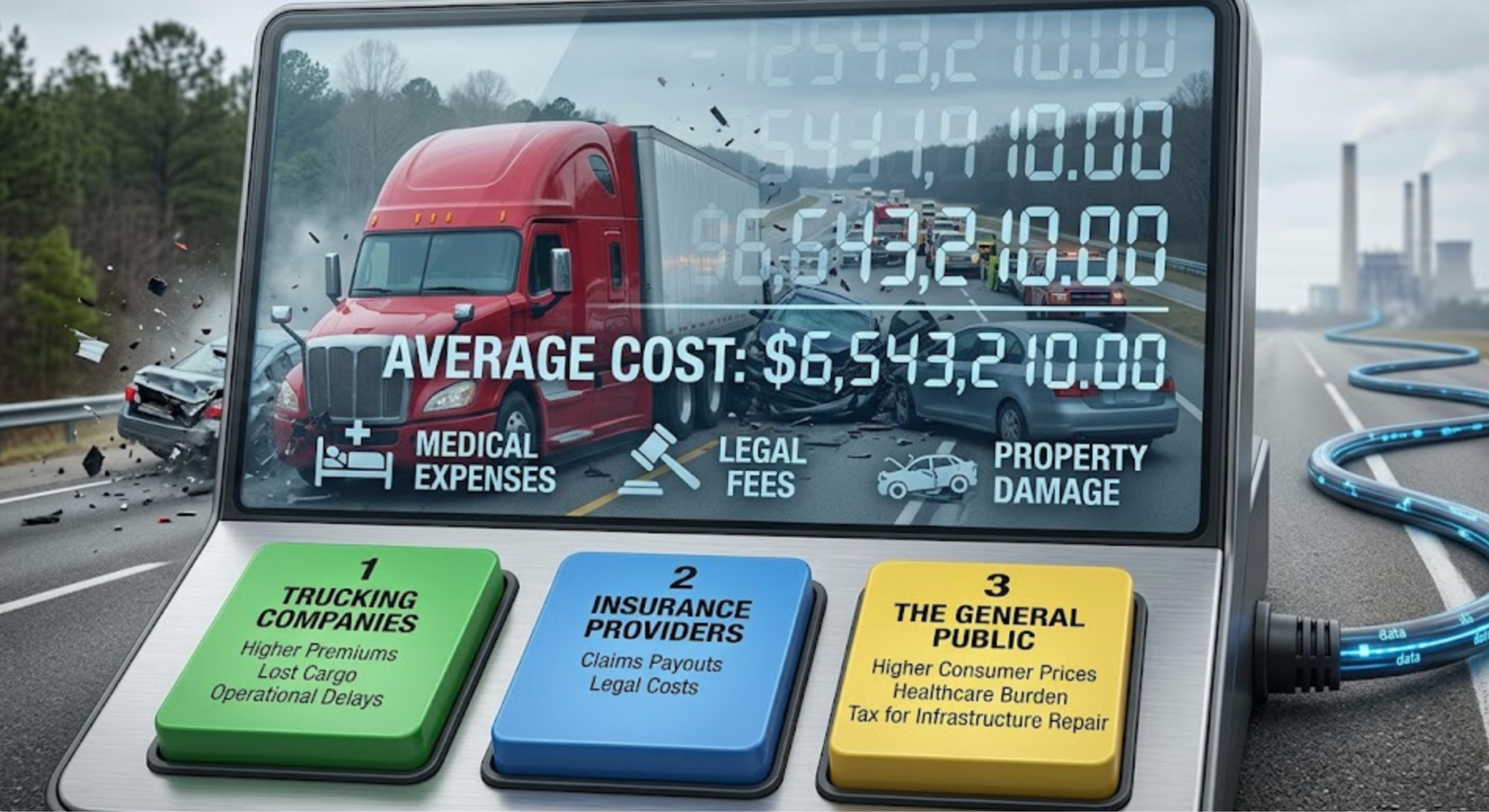 Average Cost of a Commercial Truck Accident | Bennett Legal