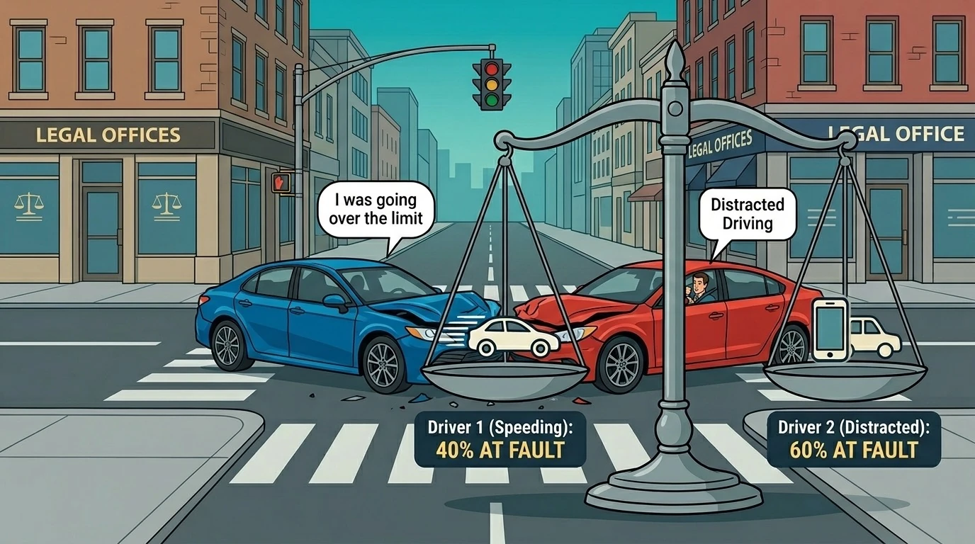 Partly at Fault? How Comparative Negligence Works in Car Wrecks