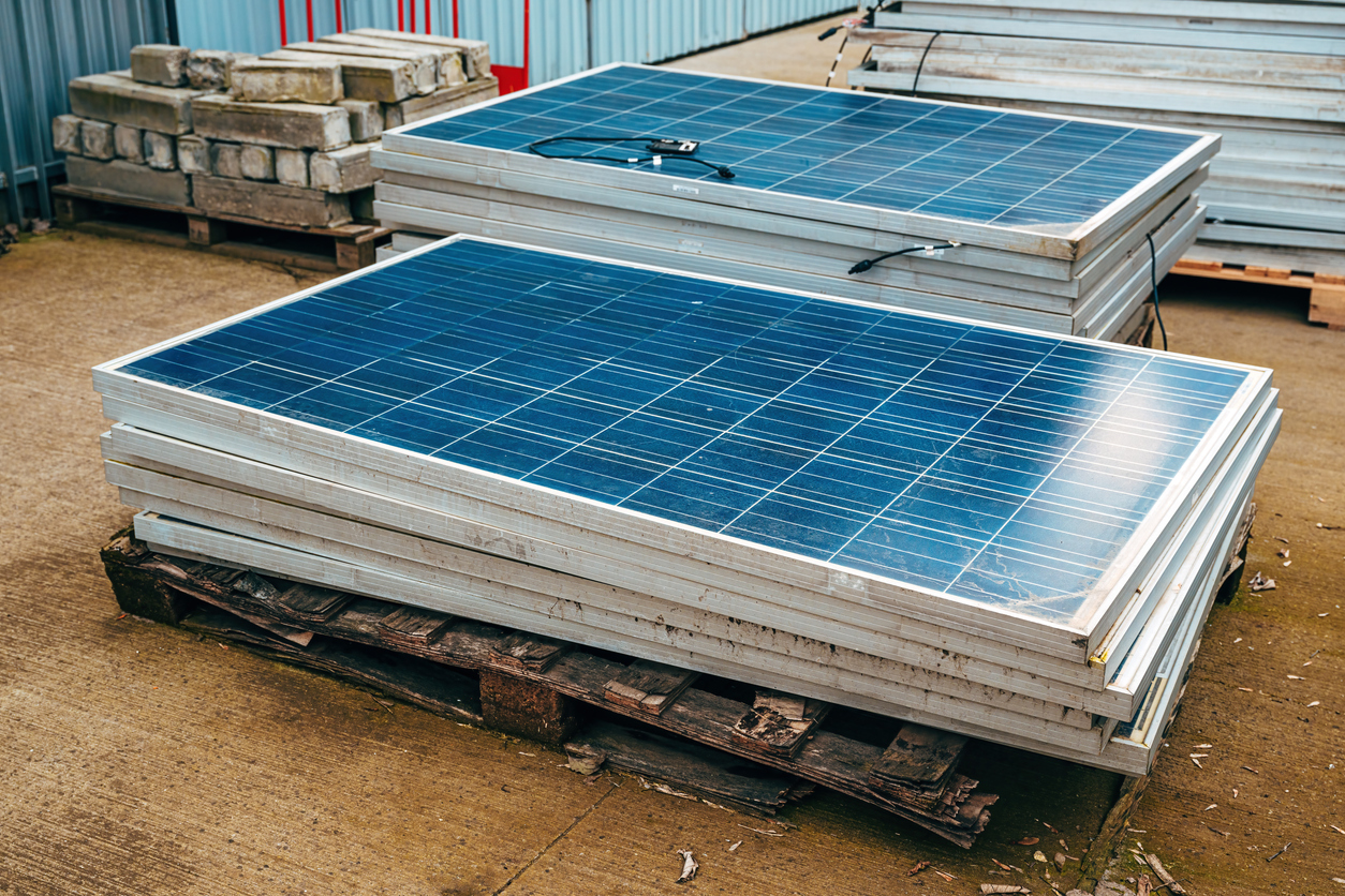 Pile of Solar Panels
