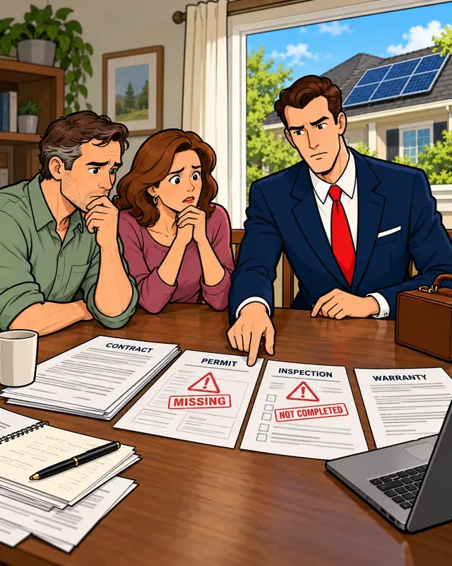 Missing paperwork can be a solar installation red flag