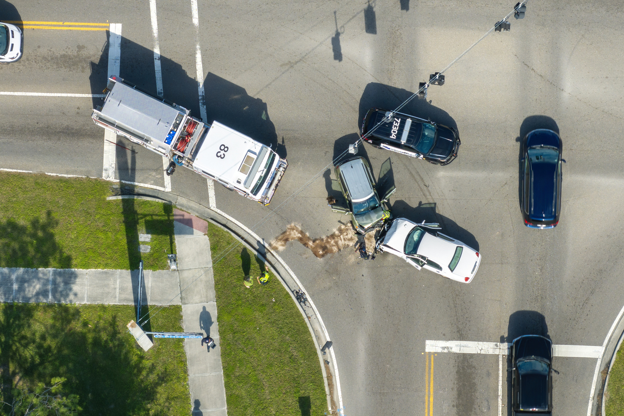 Car crash involving an uninsured driver