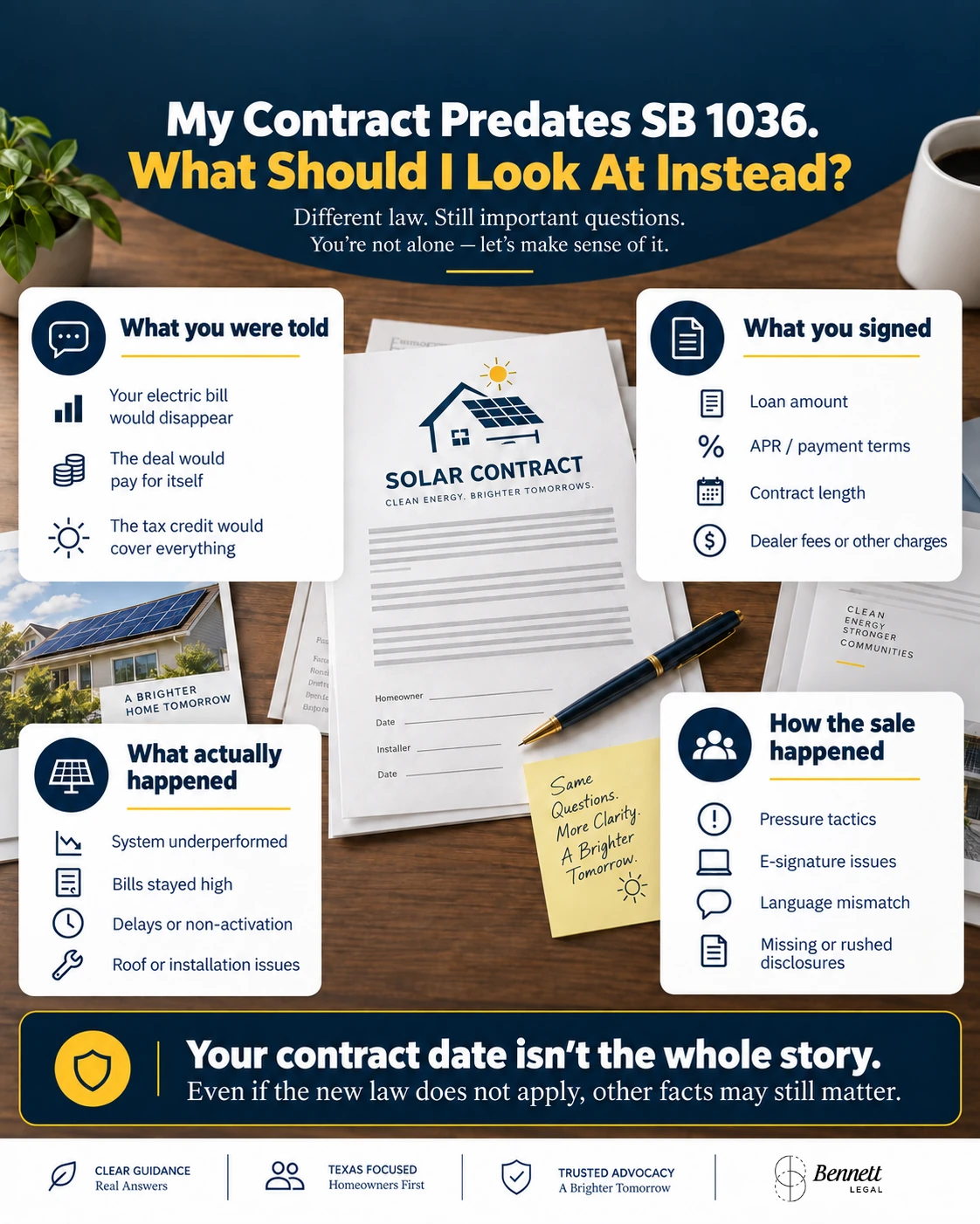 Checklist infographic: what to look for in your solar contract
