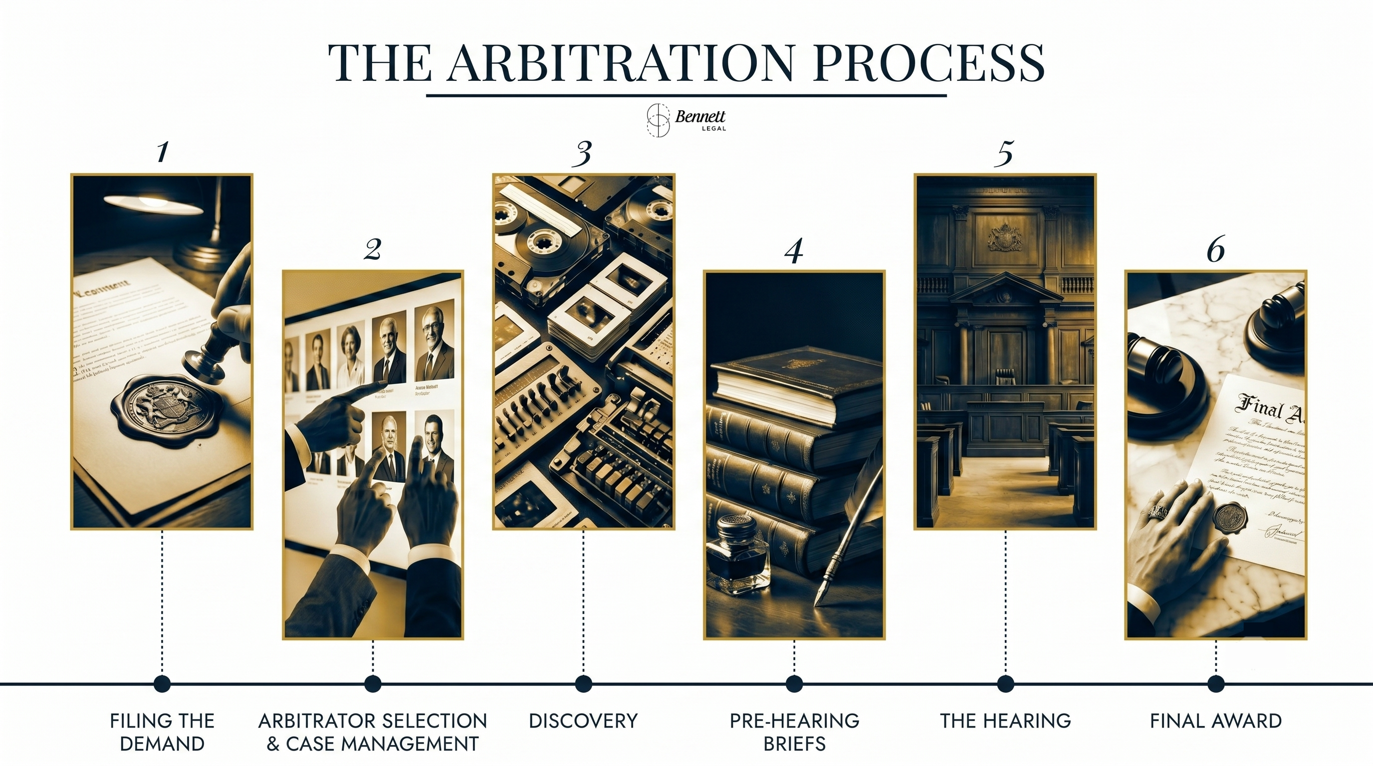 The Arbitration Process — 6 steps from filing to final award