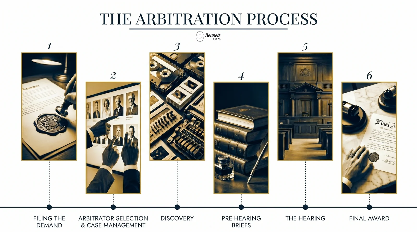The Arbitration Process — 6 steps from filing to final award