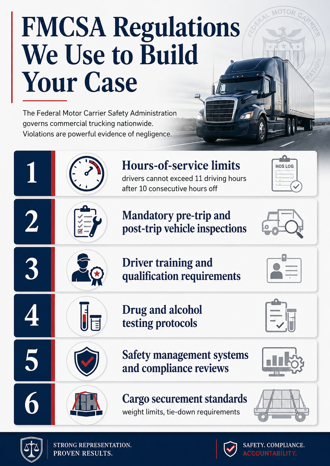 FMCSA federal trucking regulations